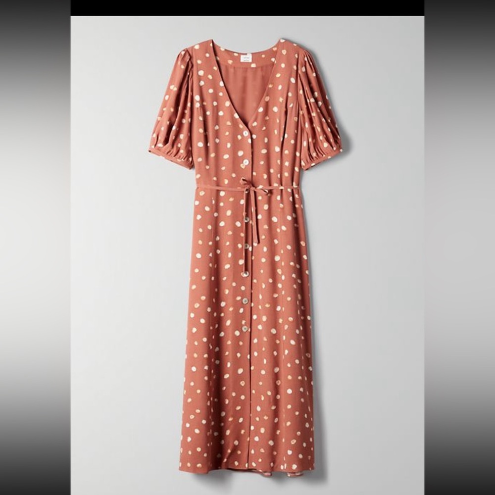 Burnt Orange Midi Dress